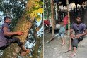 এক পা অচল, তবুও গাছের মগডালে উঠে সংসার চালান একরামুল